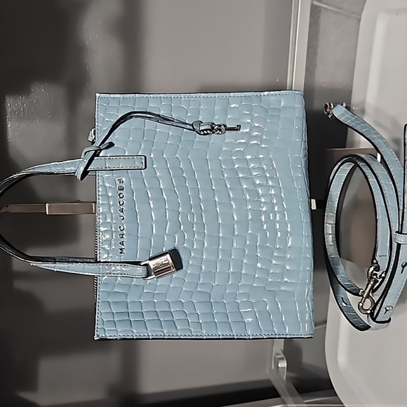 MARC JACOBS MINI CROC EMBOSSED Satchel crossbody - Picture 1 of 9